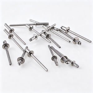 Rivets aveugles en acier inoxydable à tête plate ronde de type ouvert GB/T12618.4, fournis par l'usine, rivets à percussion durables pour tôles métalliques - Product Image 2