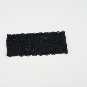 Serre-tête en dentelle extensible vintage européen et américain de 8 cm pour femme, accessoires de <span class=keywords><strong>cheveux</strong></span> creux pour <span class=keywords><strong>mariage</strong></span>, niche haut de gamme - Product Image 4