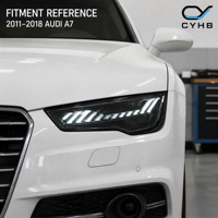 Ensemble de phares LED pour Audi A7 RS7 2011-2018, mise à niveau avec nouveaux projecteurs, feux de jour et clignotants dynamiques