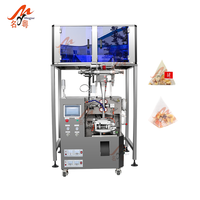 Machine d'emballage automatique de sachets de thé triangulaires en fibre de maïs, pour thé en vrac biologique, avec ensachage ultrasonique en nylon