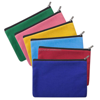 Fabricants de gros Trousse de maquillage en toile épaisse Petite fermeture à glissière Trousse à outils Rangement des outils de quincaillerie Sacs en coton