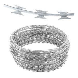 BTO 20 <span class=keywords><strong>Alambre</strong></span> de afeitar Maquinilla de afeitar galvanizada <span class=keywords><strong>Alambre</strong></span> de púas Hoja de cerca <span class=keywords><strong>Concertina</strong></span> Fácil instalación <span class=keywords><strong>Alambre</strong></span> de púas de afeitar - Product Image 3