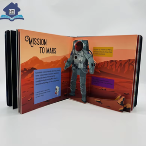 Libro pieghevole per bambini che impara <span class=keywords><strong>libri</strong></span> Pop up per bambini dinosauro 3D - Product Image 3