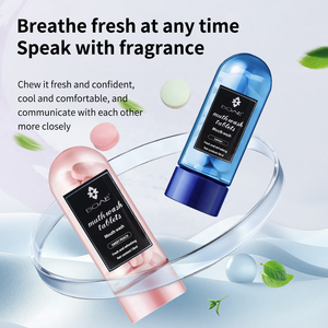 Comprimés de nettoyage des dents antimicrobiens saveur pêche blanche menthe OEM ODM taille de voyage emballage granulés de toilette pratique pour - Product Image 6