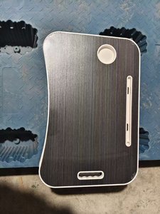 Mesa de escritorio plegable para ordenador portátil de metal multifunción moderna para leer y trabajar para cama, sofá y suelo en negro - Product Image 6