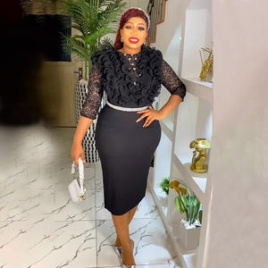 Châu Âu Và Mỹ Phụ Nữ Ăn Mặc Cho Đám Cưới Thanh Lịch Ankara Áo Phụ Nữ Quần Áo Với Vành Đai Giản Dị Gown Đảng Buổi Tối Ăn Mặc - Product Image 3