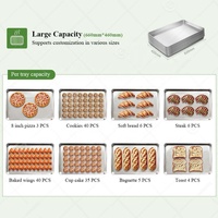 Four Électrique Professionnel Industriel à Convection Rotative pour Boulangerie, Large, 5 ou 10 Plateaux, pour Cuisson de Pain