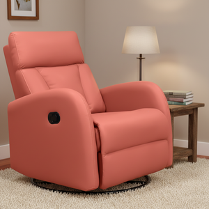 Sofá Reclinable Eléctrico de Cuero <span class=keywords><strong>con</strong></span> Función de Masaje, Estilo Moderno, 360 °   Sillón Reclinable Individual Giratorio <span class=keywords><strong>con</strong></span> Masaje - Product Image 1