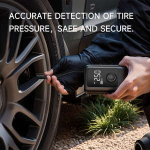 Mini pompe à air électrique sans fil portable 150 PSI étanche avec batterie 4000 mAh et lumière <span class=keywords><strong>SOS</strong></span>/clignotante - Product Image 3