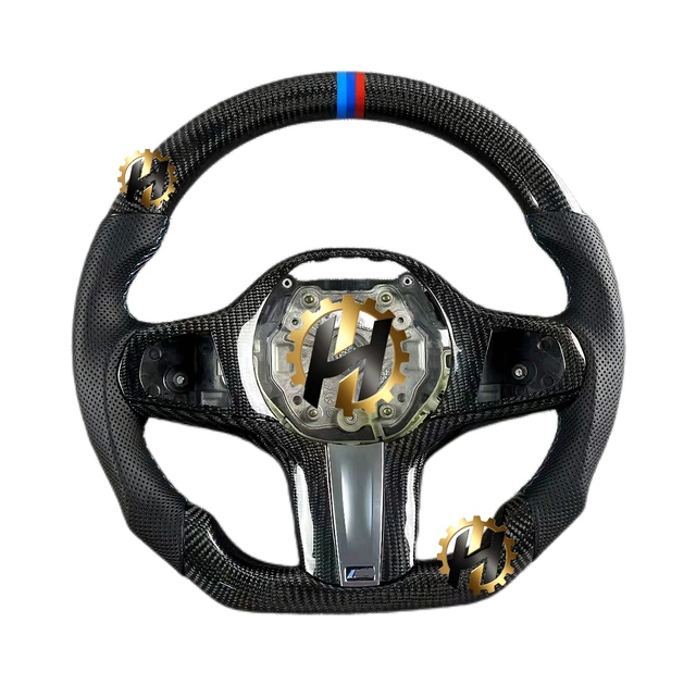 HZ for G22/G42/G29/G20 M340i Sports Leather Steering Wheel with Carbon Fiber Shift Paddle and Heating (2020-2024)