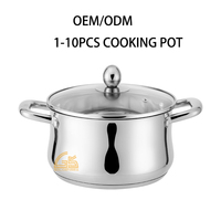 Ensemble de casseroles antiadhésives uniques Haus Roland, en acier inoxydable, pour cuisson à induction