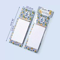 Bloc-notes magnétique pour réfrigérateur avec aimant, papeterie promotionnelle de marque, cadeaux d'entreprise, programmes de vente au détail