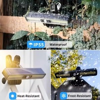 Lámpara de Pared con Clip, Alimentada por Energía Solar, con Sensor de Movimiento y Control Remoto para Jardín, Pasillo o Barandilla