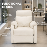 Fauteuil de coiffure électrique inclinable XFMC de luxe, haute qualité, personnalisé pour salon de beauté, avec fauteuil individuel pour femme