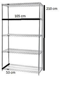 Leenol เหล็กกล้าคาร์บอน SMD SMT ESD PCB ชั้นวางรีล 5 ชั้นลวดโครเมี่ยมชั้นวางของรถเข็นแร็ค - Product Image 5