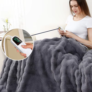 Coperta Elettrica di Alta Qualità in <span class=keywords><strong>Pile</strong></span> di Flanella Extra Large con Protezione da Surriscaldamento, <span class=keywords><strong>Telecomando</strong></span> e Lavabile per Uso Domestico - Product Image 1