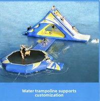 Jouets aquatiques gonflables, balles aquatiques, château gonflable, mini-terrain de jeux pour enfants, balançoire à bascule, bateau banane, en PVC et maille