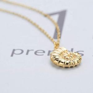 Collares Personalizados con Colgante de Concha Hawaiana Chapados en Oro de 18K, Joyería de Acero Inoxidable, Collar con Colgante de Caracol para Mujer - Product Image 4