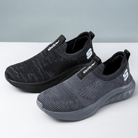 Baskets de sport basses à lacets pour hommes 2026, couleur unie, respirantes, pour le jogging et l'athlétisme