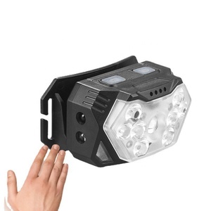 Wason độ sáng cao 1000 Lumens 9 * <span class=keywords><strong>LED</strong></span> cảm biến đèn pha 6 chế độ không thấm nước có thể sạc lại đèn pha cho cắm trại câu cá chạy - Product Image 6
