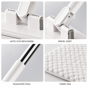 <span class=keywords><strong>Mini</strong></span> Mopa Rectangular Portátil con Clip, Ecológica, Reutilizable, con Agarre Automático para Limpieza del Hogar, Cocina, Baño y Pisos Pequeños - Product Image 2