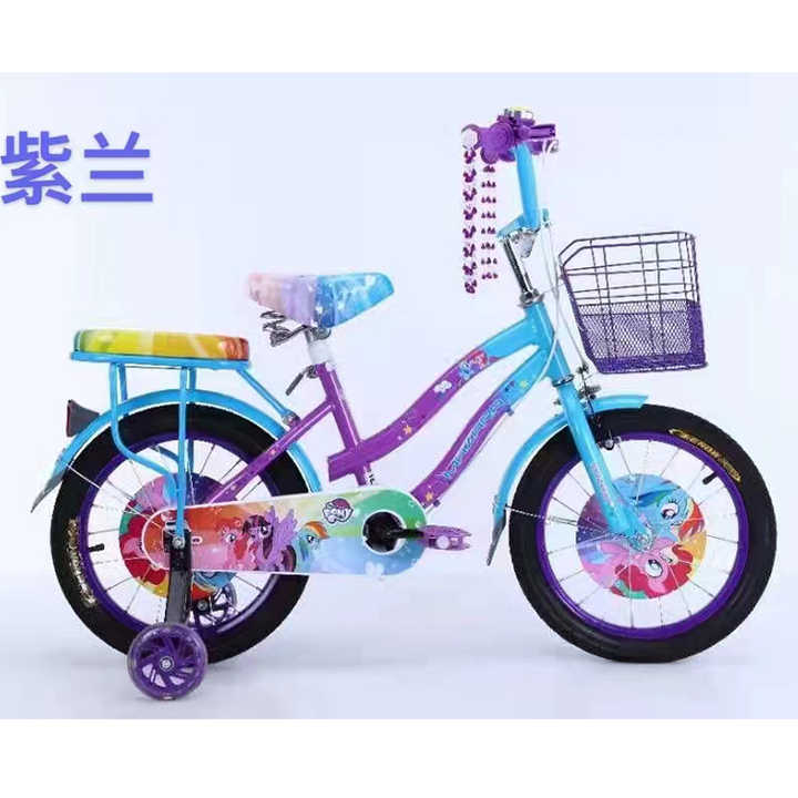 12インチチャイルドガールMTBプリンセス折りたたみ自転車/四輪キッズ