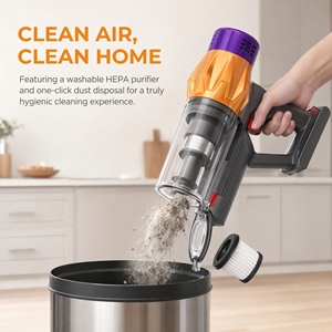 37KPa Cordless Handheld Stick <b>Vacuum</b> Cleaner with 550W Brushless Motor OEM ODM Supplier Rechargeable <b>Vacuum</b> Cleaner - Product Image 6