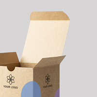Boîtes postales en papier kraft pliable ondulé avec logo personnalisé de conception gratuite pour produits de beauté boîte de bijoux en tissu pour chaussures