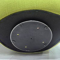 Fauteuil de tennis rotatif en tissu OEM, canapé simple moderne en forme d'arc en éponge pour hôtel, école, café, salon, appartement