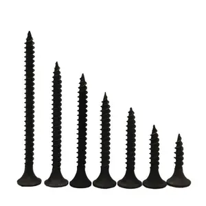 Schwarze Phosphat-Selbstklebende Trockenbau-Schnecken aus Gipskarton, Bugelkopf-Trockwall-Schnecken
