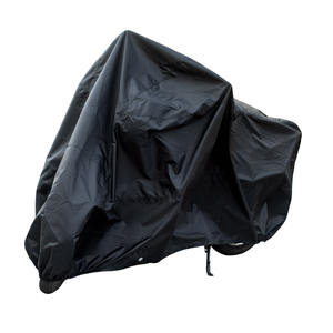 Всесезонный чехол для мотоцикла из полиэстера с индивидуальным логотипом, устойчивый к УФ-излучению, прочный, водонепроницаемый, с ветрозащитной эластичной тесьмой - Product Image 1