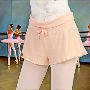 Shorts de Ballet de Cintura Alta con Cordón para Niñas, Pantalones de Yoga y Danza de Pierna Ancha y Fluidos para Adultos, Hechos de Material Spandex - Product Image 2