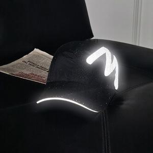 Spring Summer Outdoor Sports <b>Baseball</b> <b>Cap</b> Reflective Print Breathable Mesh Sun Protection Duckbill Hat For Men Women - Product Image 1