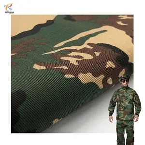 Rundong wholesale digital printing spandex stretch poly roll cotton twill ripstop Uniform pink camouflage fabric