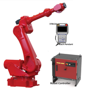 Robot de Paletización de 6 Ejes con PLC y Motor, Capacidad de Carga Pesada de 210 kg, Alcance de 2658 mm, Sistema Robótico Industrial Automático para Apilado y Empaquetado