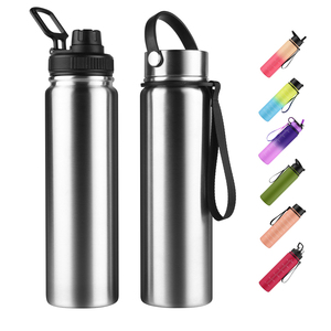 1 <span class=keywords><strong>litre</strong></span> <span class=keywords><strong>32OZ</strong></span> simple paroi <span class=keywords><strong>en</strong></span> acier inoxydable bouteille d'eau marqueur temporel givré <span class=keywords><strong>en</strong></span> plastique de bouteille d'eau de remise - Product Image 1