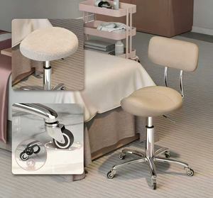 Sillón elevador con ruedas y asiento tipo sillín específico para salón de belleza, taburete silencioso con ruedas, taburete profesional para barbería, banco para técnico de uñas - Product Image 5
