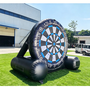 Jeu de fléchettes de football gonflable interactif pour l'extérieur, jeu de lancer de ballon de football gonflable pour fêtes en plein air - Product Image 2