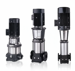 Pompe centrifuge verticale multi-étages Tsurumi TCR en acier inoxydable SUS304 pour l'approvisionnement en eau industriel et l'irrigation (à bride) - Product Image 1