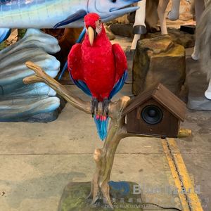 Tùy chỉnh-thực hiện animatronic Vẹt với lông và mật độ cao xốp & kim loại thép xây dựng - Product Image 4