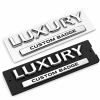 Emblème de voiture personnalisé en plastique ABS chromé 3D, logo OEM ODM, autocollant de badge automobile, accessoire de style extérieur résistant aux intempéries