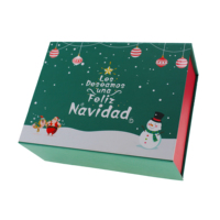 Boîte cadeau en papier écologique à partir de matériaux recyclés avec emballage personnalisé gaufré pour cadeaux de fin d'année et événements en gros