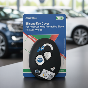 Housse de protection en silicone pour clés de voiture Audi, compatible avec le porte-clés Audi - Product Image 2