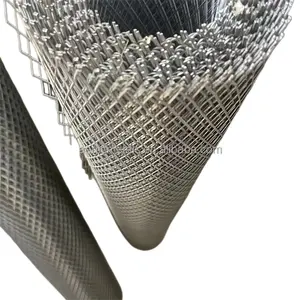 Pil pedi/filtre için 1200*1400mm boyut 4*6mm delik saf nikel genişletilmiş metal ızgara teli