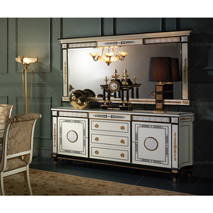 Đồ Nội Thất Phòng Ăn Cổ Điển Đồ Nội Thất Tự Chọn Và Gương Gỗ Trắng - Product Image 1