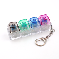 En stock, prêt à être expédié : Porte-clés personnalisé avec capuchon de touche de clavier, DIY, pour clavier mécanique, anti-stress, jouet fidget