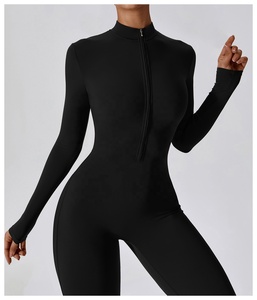 <span class=keywords><strong>Tuta</strong></span> Intera da Donna Sexy per Allenamento, <span class=keywords><strong>Leggings</strong></span> Lunghi, <span class=keywords><strong>Tuta</strong></span> da Palestra, Body Fitness, <span class=keywords><strong>Tuta</strong></span> da Yoga <span class=keywords><strong>con</strong></span> Cerniera - Product Image 4