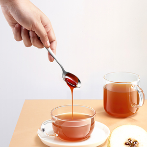 <span class=keywords><strong>Cuillère</strong></span> à thé en métal avec logo personnalisé, cuillères à expresso en acier inoxydable, petites cuillères classiques - Product Image 5