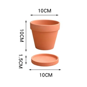 <span class=keywords><strong>Pot</strong></span> de fleur rouge en céramique extra large avec plateau respirant Prix de dédouanement Livraison gratuite pour les jardinières succulentes - Product Image 6