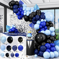 Guirlande d'arche de ballons en latex ronds multicolores de 12 pouces pour décorations de mariage et d'anniversaire - Vente chaude